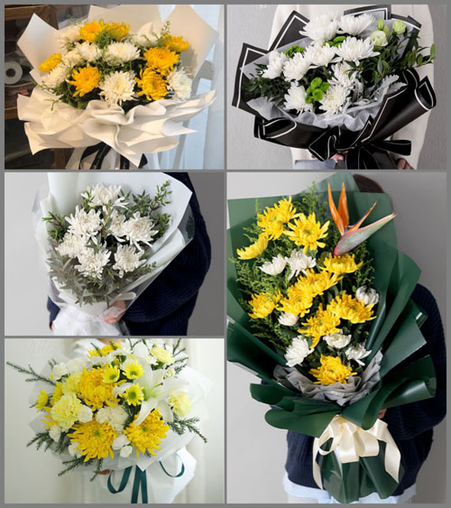 山西晋中平遥县襄垣乡桃园村白事花束代送